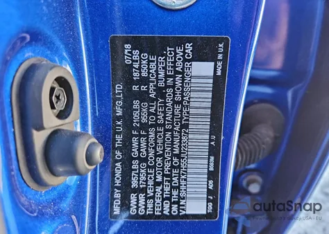 2018 Honda Civic Ex from USA, damaged, VIN SHHFK7H55JU233872